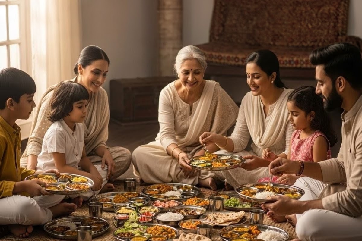 जमीन पर बैठकर खाना: परंपरा के साथ सेहत का अनोखा रिश्ता